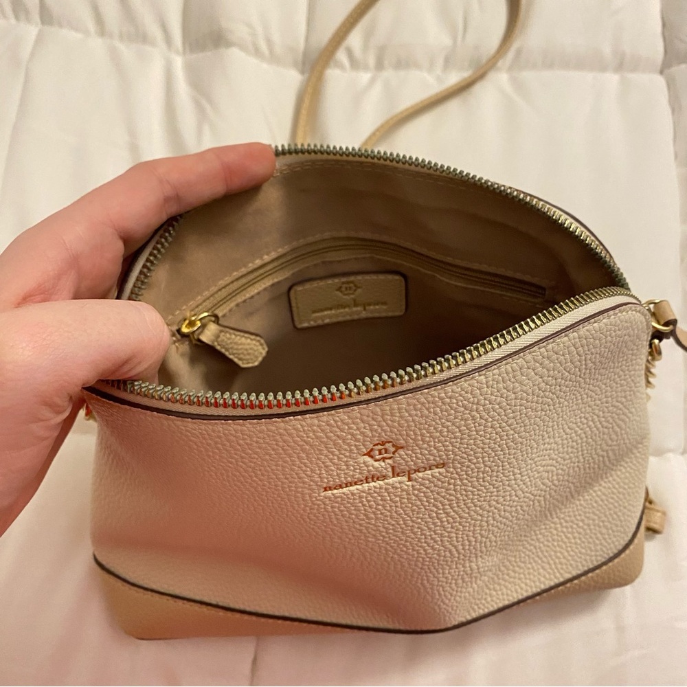 Nanette Lepore Beige and Tan Crossbody Purse - Picture 5 of 9